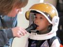 Jordan was among the participating students at Celia Hays Elementary School  in Rockwall, Texas, late last February, who were excited to have their ARISS contact with Astronaut Drew Morgan. More than 190 students sat on the gym floor while another 680 on campus listened via the school’s inter-communication system.